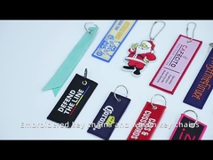 金属のバックルとの色注文の生地によって編まれるKeychain 10x2.5cm 13x3cm