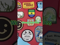 注文の刺繍された背部は生地材料の付着力の裏付けを修繕する