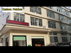 刺繍パッチのMerrowのボーダーあや織りの生地パッチの鉄