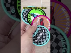 注文のサンプル様式によって刺繍される手紙は編まれたパッチの支持の刺繍のボーダー鉄を修繕する