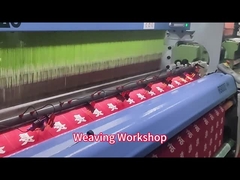 長方形のブランドのロゴの再使用可能なあや織りの生地が付いている注文の刺繍パッチ