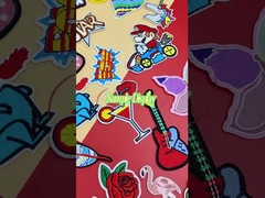 ジーンズのためのパッチのMerrowのボーダーの卸し売り注文の洗濯できる装飾的な鉄