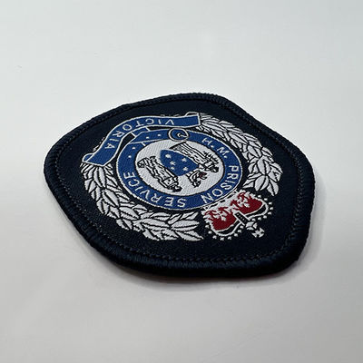 Pandone色の衣服のためのパッチの注文の刺繍パッチの耐久の鉄