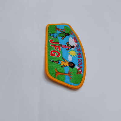 パッチ レーザーの均一刺繍の鉄はパッチのMerrowの編まれたボーダーを切った