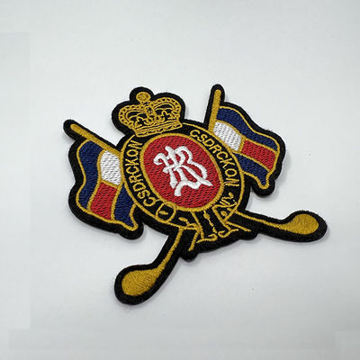国民のロゴはパッチのホックおよびループ洗濯できる刺繍パッチを刺繍した