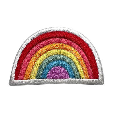 虹デザイナー注文DIYは衣類のためのパッチのパッチの鉄を刺繍した