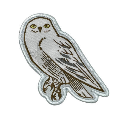 編まれたパッチのMerrowedのボーダー衣類洗濯できるパッチの注文の白いフクロウの鉄
