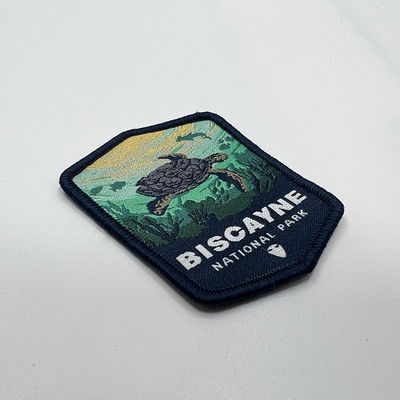 編まれる海洋の海洋生物の設計は衣服のための刺繍のバッジの鉄を修繕する