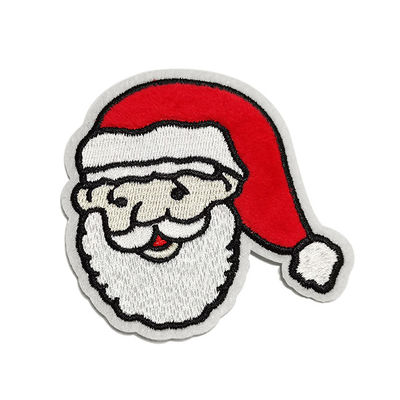 クリスマスの刺繍パッチ、衣類の装飾の注文のバッジ パッチ
