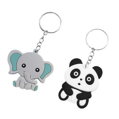 頑丈なポリ塩化ビニールのキー ホルダーの適用範囲が広い携帯用注文のロゴ ゴム製Keychains