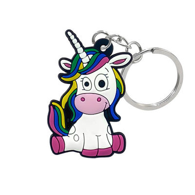 OEMはかわいい漫画Keychain、非有毒なポリ塩化ビニール ゴム製Keychainをカスタマイズした