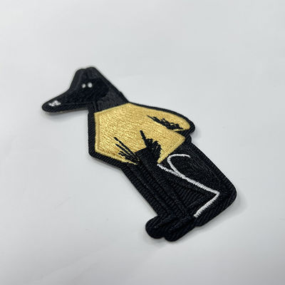 刺繍されたパッチの動物の鉄は記念品のアップリケ刺繍パッチを衝突する