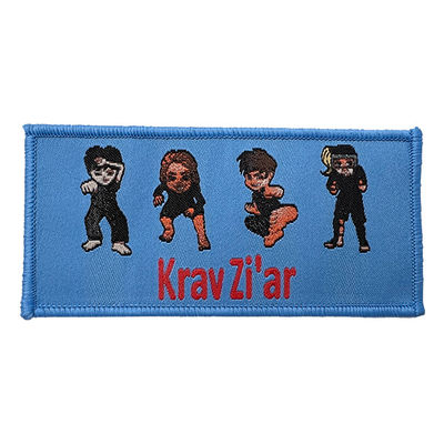 Kongfuの子供は衣服のための編まれたラベルの生地の綿付着力パッチでアイロンをかける