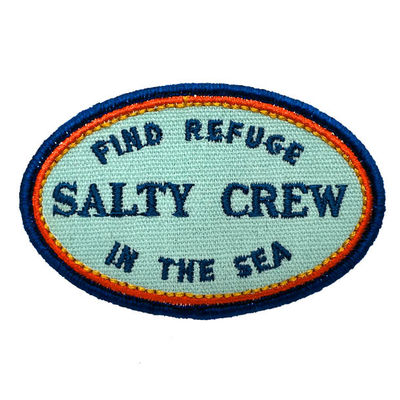 4色によって刺繍される手紙は裏付けの鉄が付いているMerrowのボーダー クラブ学校パッチを修繕する